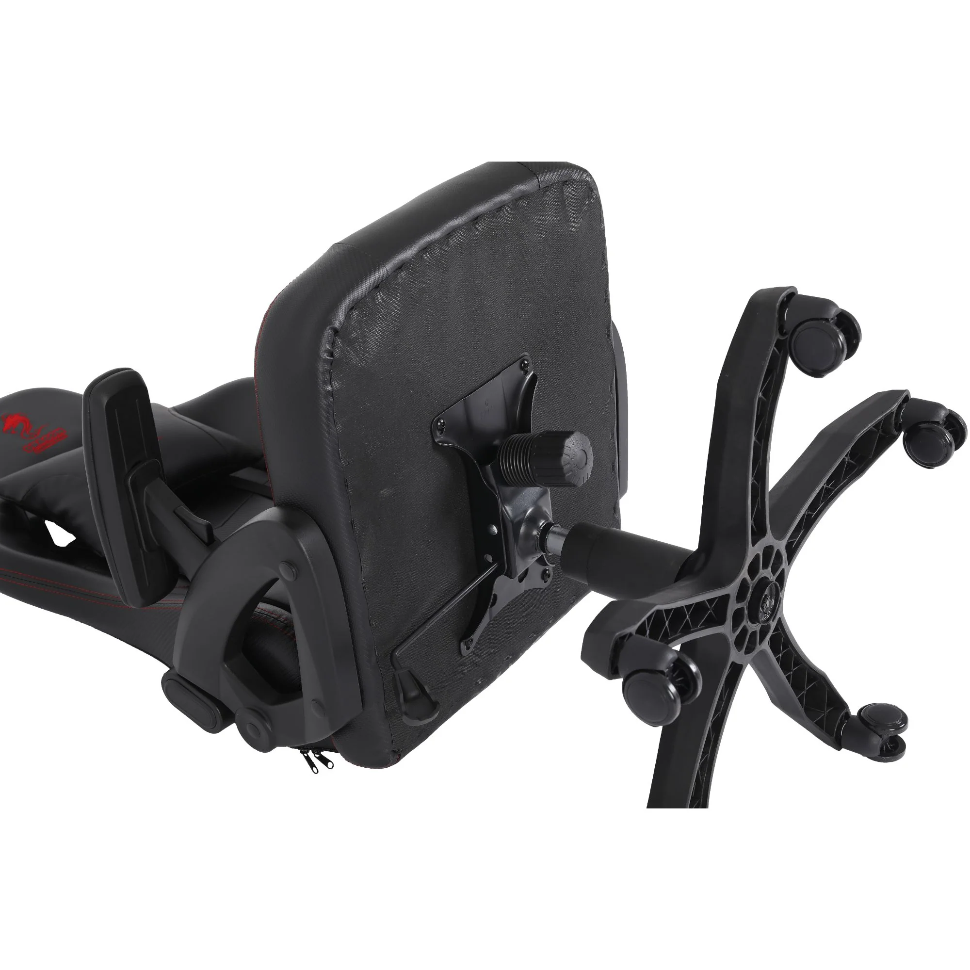 כיסא גיימינג דמוי עור תפירה באדום-Dragon Ace Pro - Image 15