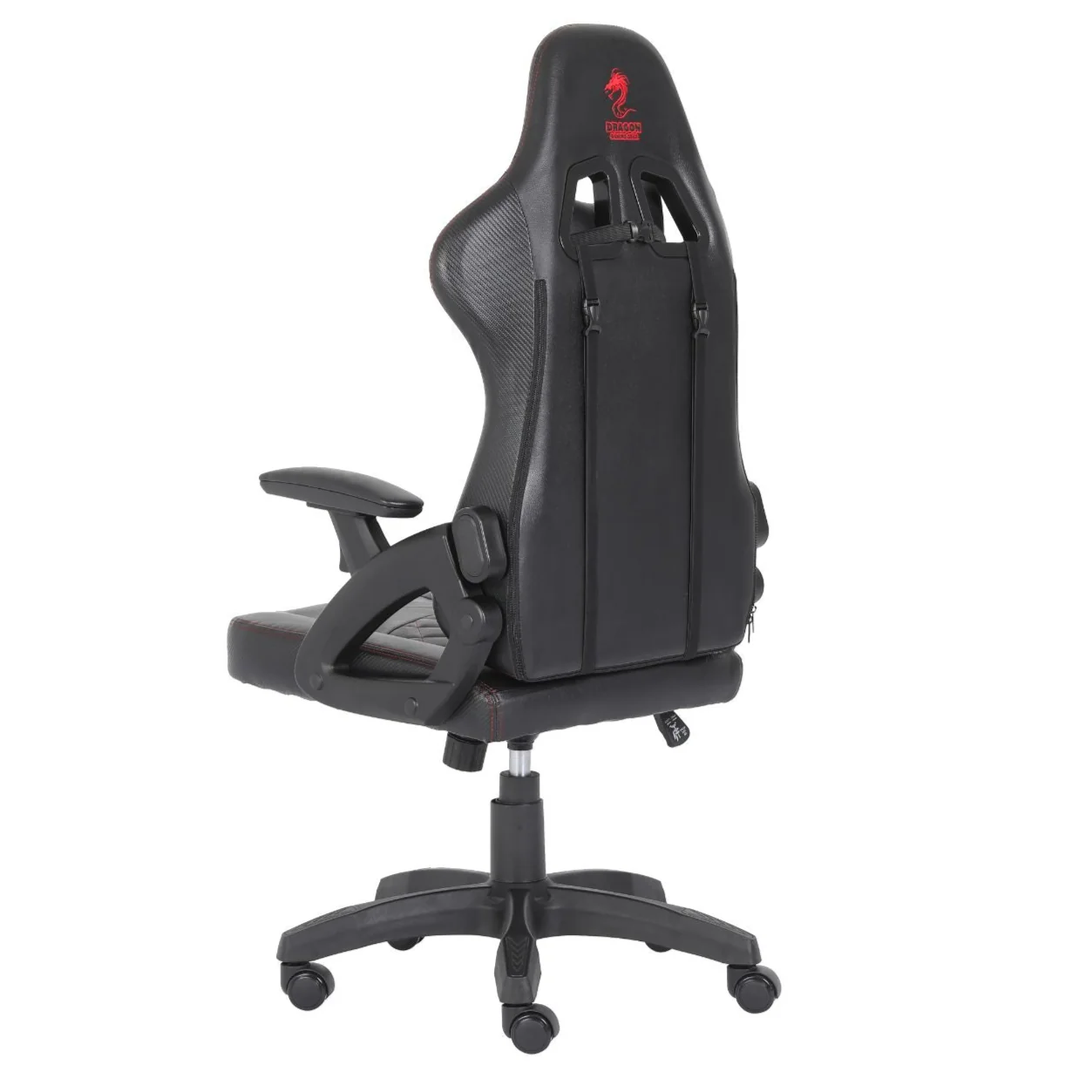 כיסא גיימינג דמוי עור תפירה באדום-Dragon Ace Pro - Image 5