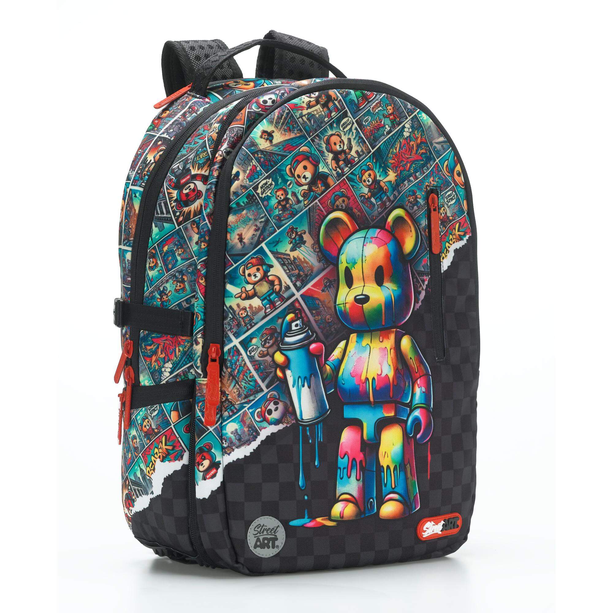 תיק גב 2 ב-1 Street Art Bearbrick - Image 6