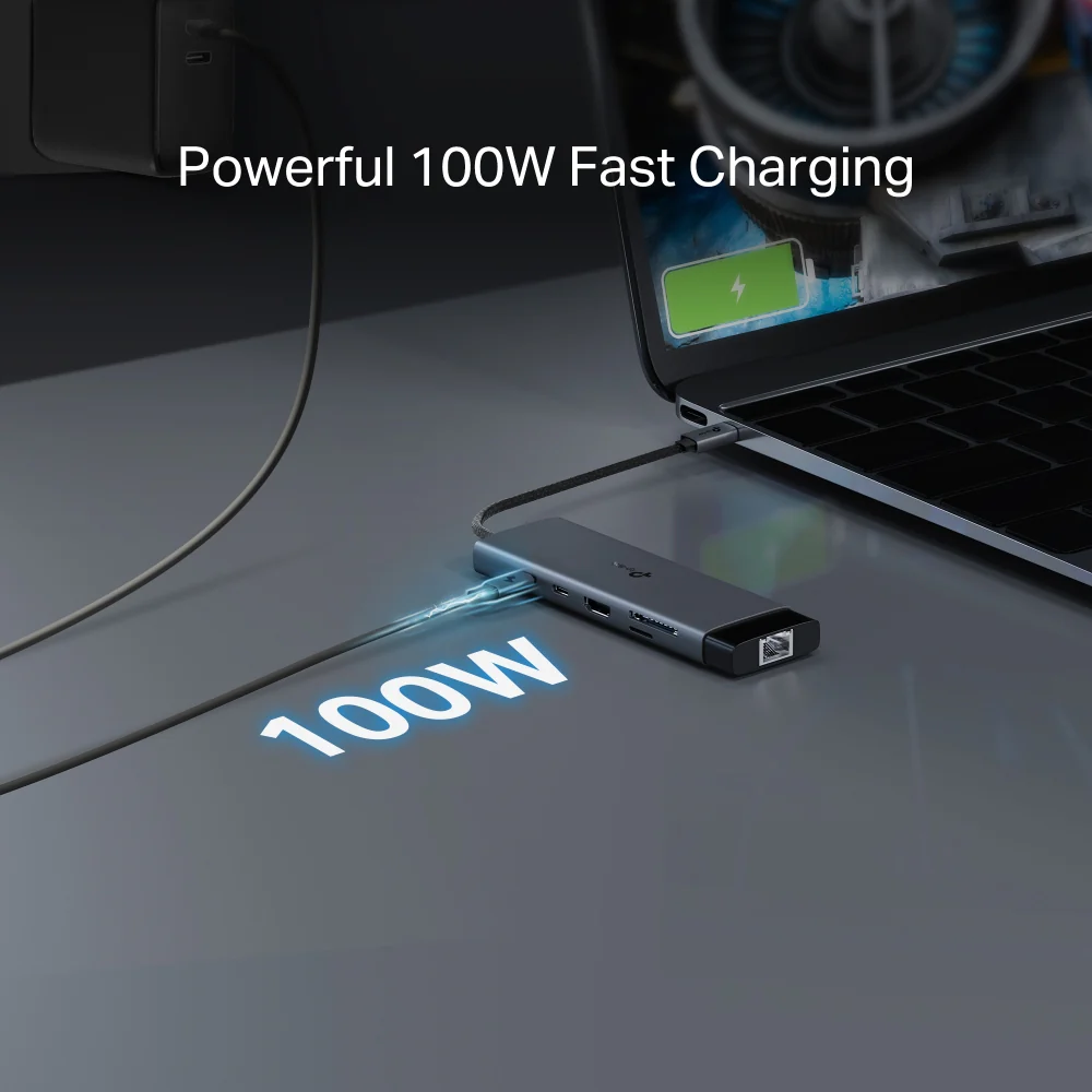 תחנת עגינה UH9120C USB Type-C 9-in-1 Hub Tp-link - Image 6