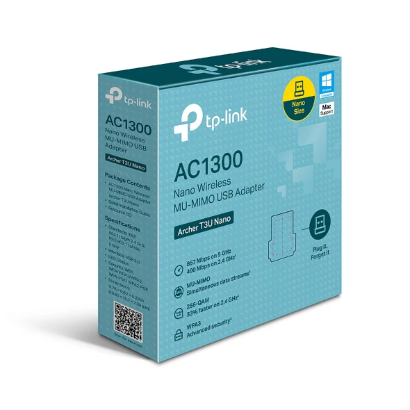 כרטיס רשת USB אלחוטי AC1300 Archer T3U Tp-Link - Image 3